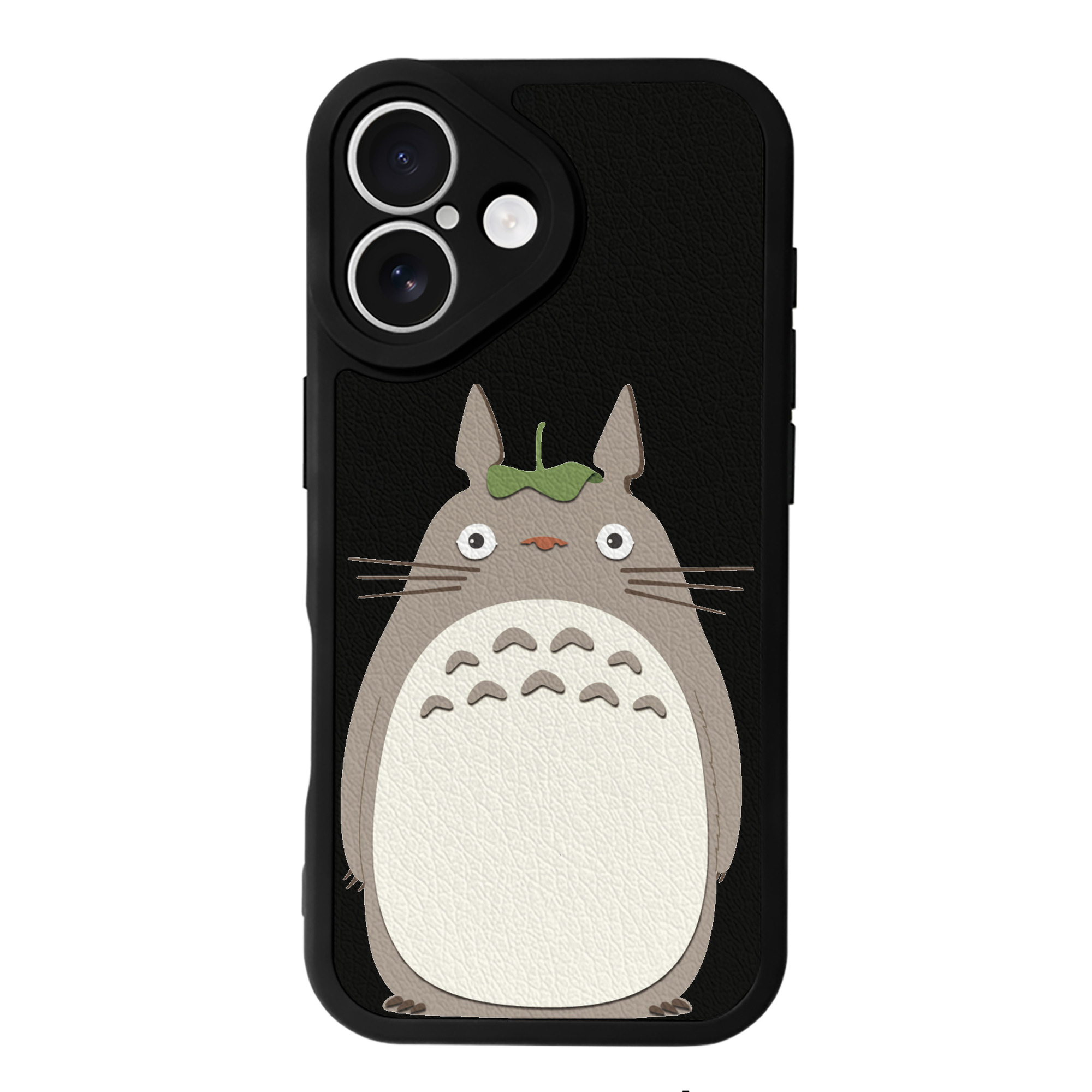 （画像用） となりのトトロ 草壁メイ 草壁サツキ My Neighbor Totoro Satsuki Kusakabe Mei Kusakabe 【iPhone 16シリーズ対応】シリコンスマホケース（レザー調） 材質：シリコン